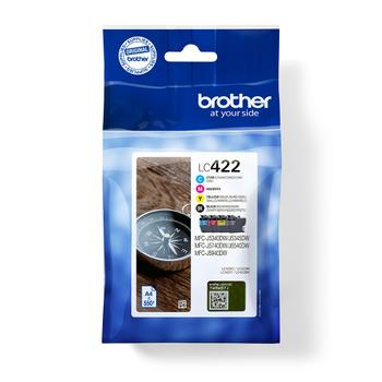 BROTHER LC-422 VALUE PACK INK F. MFC-J5340/ 5345/ 5740/ 6540/ 6940DW SUPL (LC422VAL)