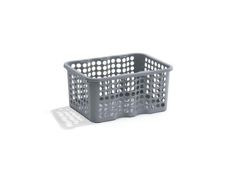 NORDISKA PLAST Oppbevaringskurv Nordiska P medium grå (7061-1100)