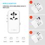 FIXED Travel Charger USB-C/ USB-A 120W EU/ UK/ USA/ AUS White (FIXCT120-3C1A-WH)