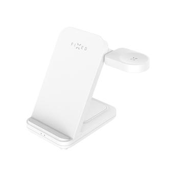 FIXED 3in1 trådløs opladningsstation til Samsung Hvid (FIXPOS-SA-WH)