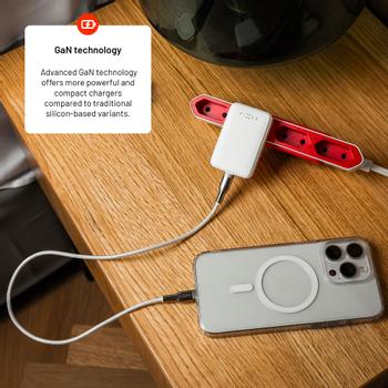 FIXED Slim GaN 90 Super Fast 1x USB-C charger 30W White (FIXCG30S-C-WH)