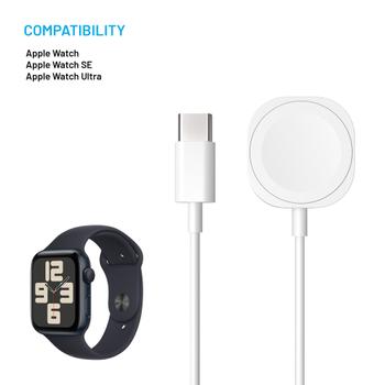 FIXED latauskaapeli Apple Watchille,  USB-C (FIXDW-AW-C)