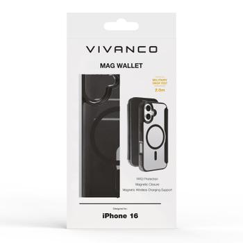 VIVANCO Mag Wallet iPhone 16 Black (64248)