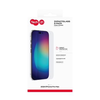 TECH21 Impact Glass 2-pack Extra Strong iPhone 16 Pro Max (T21-11094)