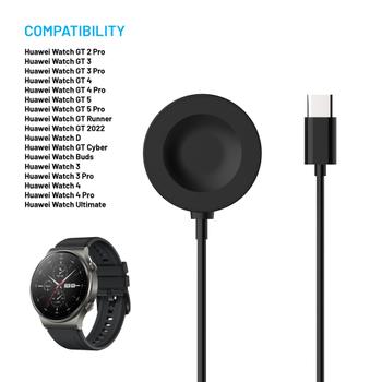 FIXED USB-C Charging Cable Huawei Watch GT-series Black (FIXDW-864-C)