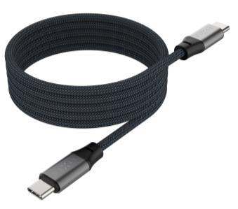 FIXED MAGNETIC 240W USB-C/C kabel 1.2m Sort (FIXDBM-CC12-GR)