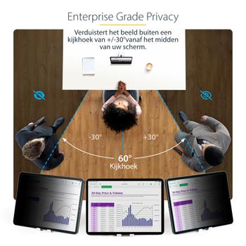 STARTECH 4-Way Privacy Screen For 11inch iPad Pro For Portrait/ Landscape Orientations Touch-Enabled +/- 30 Deg. View (11IP-PRIVACY-SCREEN)
