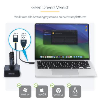 STARTECH 1:1 M.2 NVME DUPLICATOR - M.2 SSD CLONER AND DRIVE DOCK ACCS (M2-HDD-DUPLICATOR-N1)