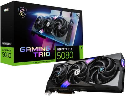 MSI GeForce RTX 5080 GAMING TRIO OC - 16GB GDDR7 RAM - Grafikkort (G5080-16GTC)