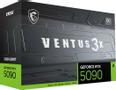 MSI NVIDIA GeForce RTX 5090 32GB VENTUS 3X OC GDDR7 512bit Gaming Graphics card (GeForce RTX 5090 32G VENTUS 3X OC)