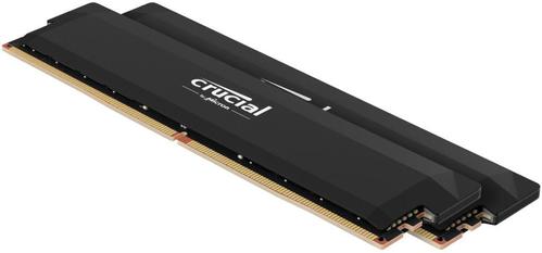 CRUCIAL Pro DDR5-6400 CL38 32GB Kit (16GBx2) UDIMM: OC Gaming Memory Black (CP2K16G64C38U5B)