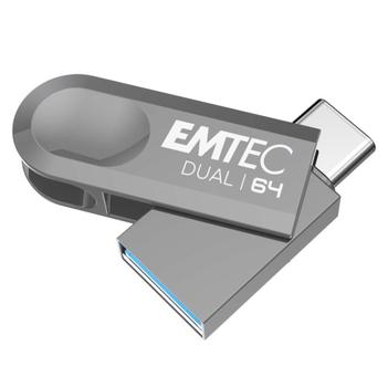 EMTEC D280 Dual Usb Flash Drive 64 (ECMMD64GD283)
