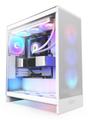 NZXT H7 Flow 2024 RGB Mid Tower (vit) 1x F360 RGB fan, E-ATX (Up to 27.7mm), ATX, Micro-ATX, Mini-ITX