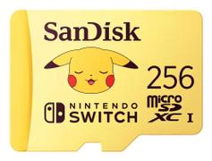 SANDISK MicroSD Nintendo Pokemon Pikachu 256GB