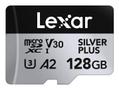 LEXAR Professional SILVER PLUS microSDXC UHS-I -muistikortti 128 Gt