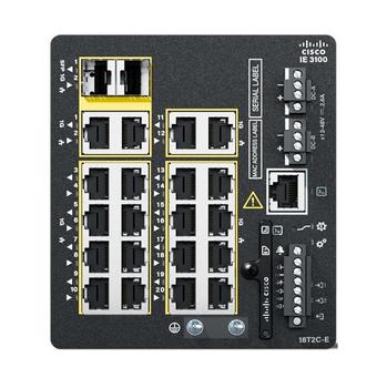 CISCO IE3100 w 18GE Copper  2GE Combo Fixed sys Network Essentials (IE-3100-18T2C-E)