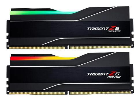G.SKILL 128GB (2 x 64 GB) DDR5 6000MHz CL32 1.40V Trident Z5 NEO RGB Black (F5-6000J3244G64GX2-TZ5NR)