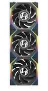 LIAN-LI UNI FAN SL Wireless LCD Reverse (3-pack) Black - Kabinet køler - 120mm - Sort med RGB LED lys - 29 dBA