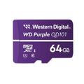 WESTERN DIGITAL Purple 64GB Surveillance microSD XC Class - 10 UHS 1