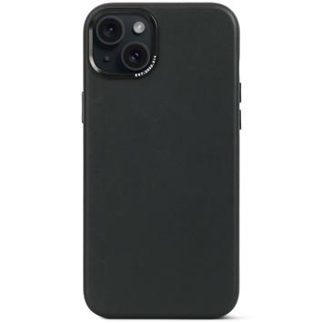 DECODED Leather Backcover iPhone 15 Plus Svart (D24IPO15PLBC1BK)