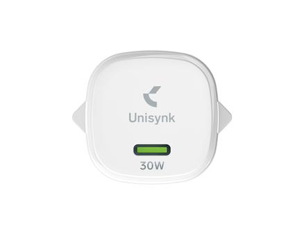 UNISYNK USB-C Wall Charger EU PD 30W White Bulk (10457)