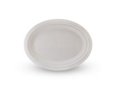 HUHTAMAKI Tallerken bagasse oval 26cm (50)