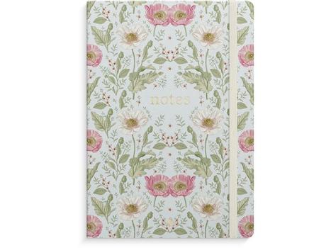 BURDE Notatbok BURDE Deluxe A5 blomst blå (92761600)