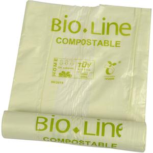_ Biosæk, ABENA Bio-Line, 120 l, transparent grøn, 80x110cm (1000029257*8)