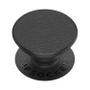 POPSOCKETS Pebbled Vegan Leather Black Aftageligt Greb m. Standerfunktion Premium