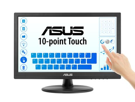 ASUS VT169HE Touch Monitor 15.6inch IPS WLED FHD 16:9 60Hz 220cd/m2 5ms D-Sub HDMI (90LM09V1-B01170)