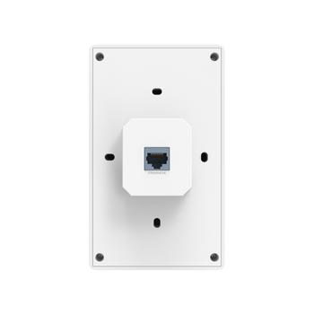 TP-LINK Omada BE3600 Wall Plate Dual-Band Wi-Fi 7 Access Point, 1x2.5G PoE++, 1x2.5G PoE Pass, 2x1G RJ45 (EAP725-WALL)