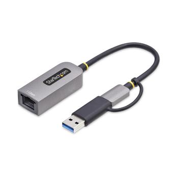 STARTECH USB-C TO ETHERNET ADAPTER - WITH USB-A DONGLE 6IN/15CM CABLE CABL (C21GA-USB-ETHERNET)
