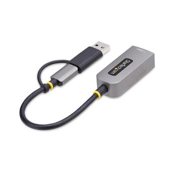 STARTECH USB-C TO ETHERNET ADAPTER - WITH USB-A DONGLE 6IN/15CM CABLE CABL (C21GA-USB-ETHERNET)