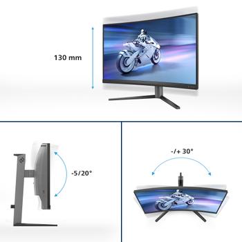 PHILIPS 27"" 27M2C5200W | 1920x1080 | VA | Curved | 1ms | 3years (27M2C5200W/00)