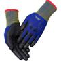THOR Fingerdyppet PU handske, THOR Extra Light, 10, blå, PA/polyester, ribkant *Denne vare tages ikke retur*