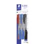 STAEDTLER Kuglepen m/hætte M ass blister (6)