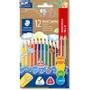STAEDTLER Farveblyant Noris Jumbo trekant ass (10+2)