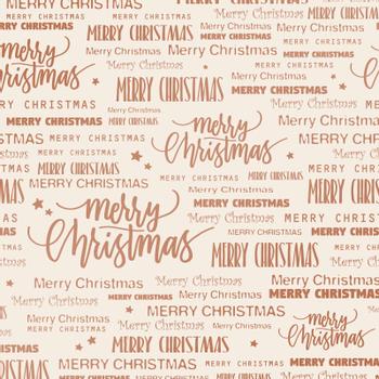 WhiteLabel Julegavepapir Merry Christmas 55cmx150m creme (655652)