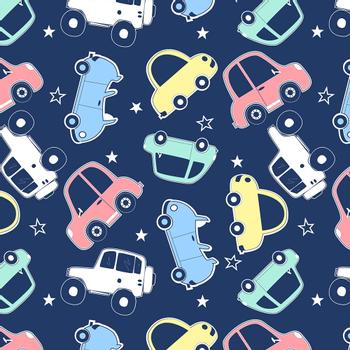 WhiteLabel Gavepapir biler 55cmx160m mørkeblå (R80101B55/160)