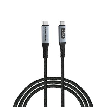 Verbatim Sync & Charge USB4 Cable with Power Display - 240W - USB to USB-C | 40Gbps | 120cm