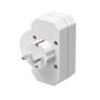 HAMA Socket Adapter 3-way with Switch White (00223217)