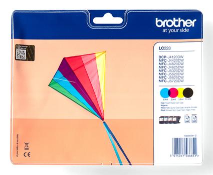 BROTHER Value PK/BCMY 500sh MFCJ4420/ 4620 Blstr (LC223VALBP)