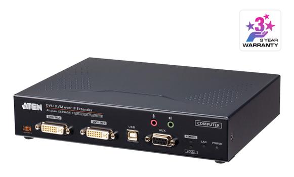 ATEN FHD Dual DVI-I KVM over IP Transmitter with Internet Access (KE6940AIT-AX-G)