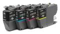 BROTHER 4-pack of Black Cyan Magenta and Yellow 200-page standard capacity ink cartridges for DCP-J1050DW MFC-J1010DW and DCP-J11 (LC421VAL)