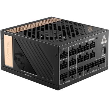 MSI MEG Ai1300P PCIE5 1300W Platinum - PCIe 5.0 - ATX 3.0 - 10 års garanti (MEG Ai1300P PCIE5)