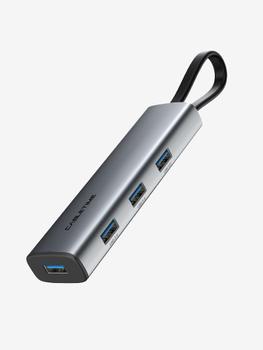 CABLETIME USB Hub, 4x USB-A porte, USB 3.2 Gen 1,, 5Gbps, Space grey (CT-HUBP4-AG)