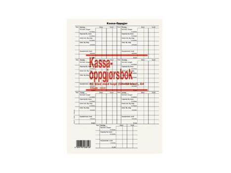 ESSELTE Kassaoppgjørsbok ESSELTE 104 sider (624261)