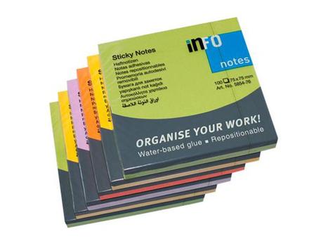 info Notatblokk INFO 75x75 Spring (6) (5854-76)