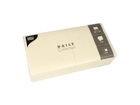PAPSTAR Serviett DAILY 2L 32x32cm krem (150) (89637)