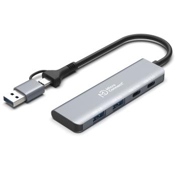 MICROCONNECT USB 3.0 Hub 4-Port with  (UC0066-5G-USB-C-4IN1)